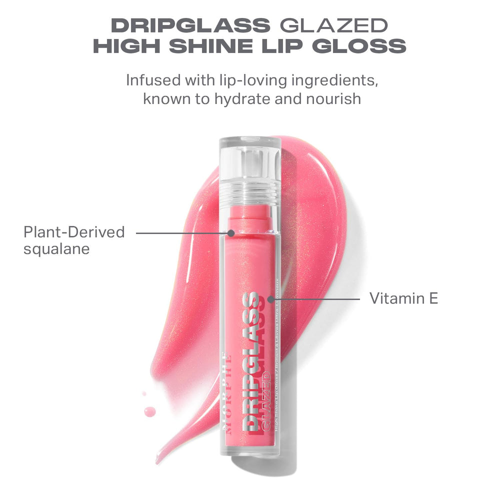 MORPHE Dripglass shade swatch shows semi-sheer to full-coverage color