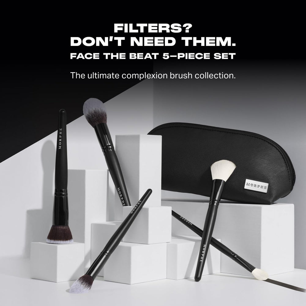 Morphe Face The Beat Powder Bluff Brush provides precise powder placement