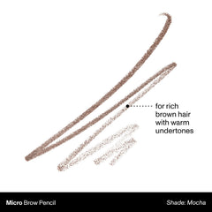 MORPHE Micro Dual Eyebrow Pencil pigmento suave para un acabado natural.