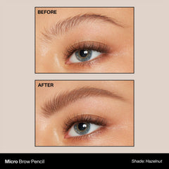 MORPHE Micro Dual Eyebrow Pencil spoolie blends brows for natural shape