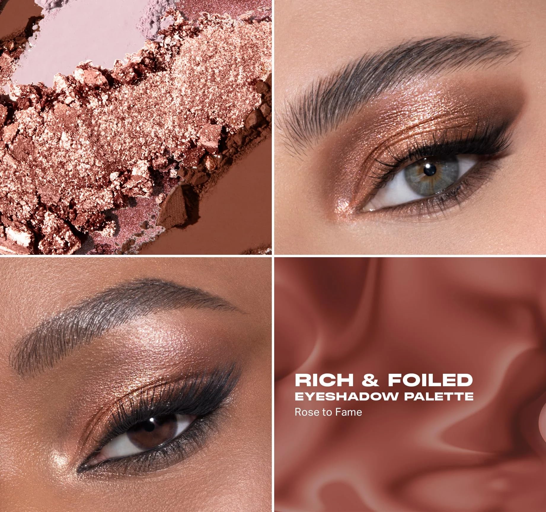 Morphe Rich & Foiled Artistry Palette luxe-matte-shades soft, blendable color