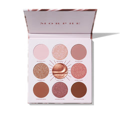 Morphe Rich & Foiled Artistry Palette mauve-pinks swatches for versatile day-to-night looks