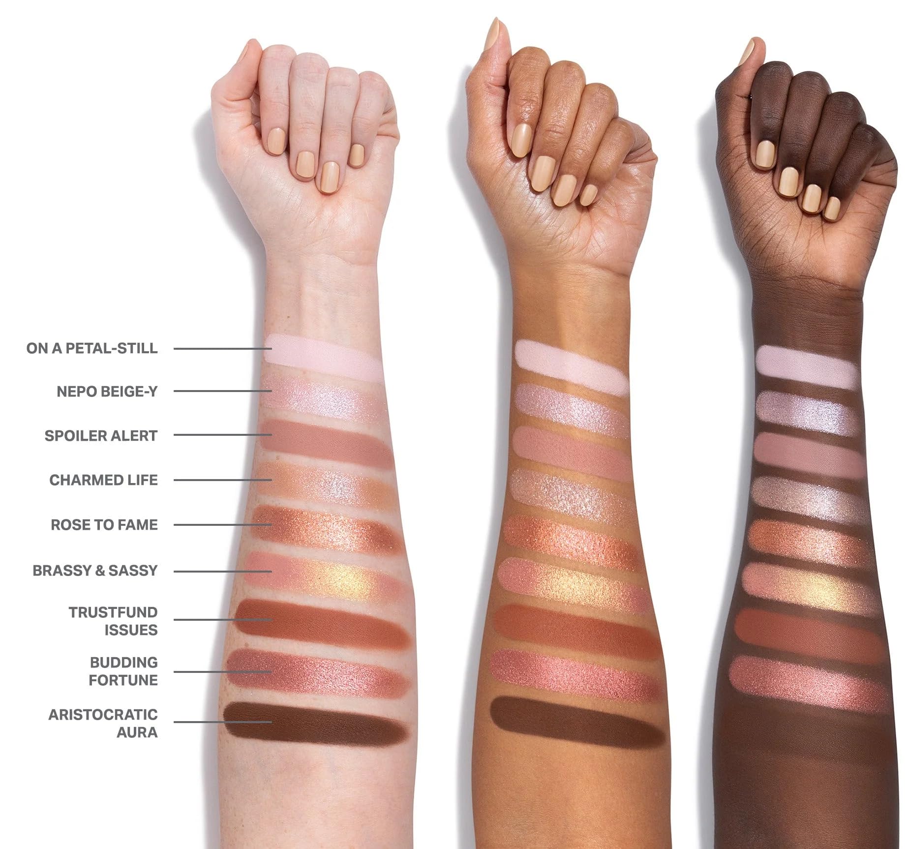 Morphe Rich & Foiled Artistry Palette molten-metal-foil-shadow dramatic foil payoff