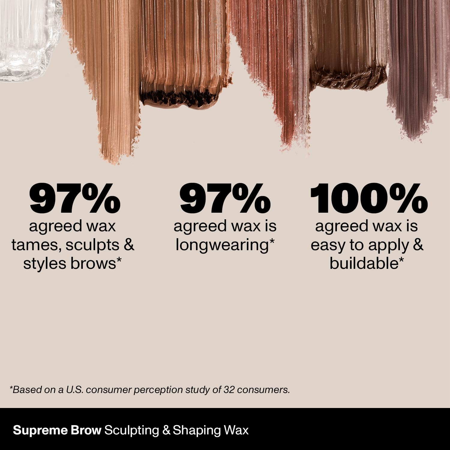 Morphe Supreme Brow Wax fluffy brows look with a soft laminated style