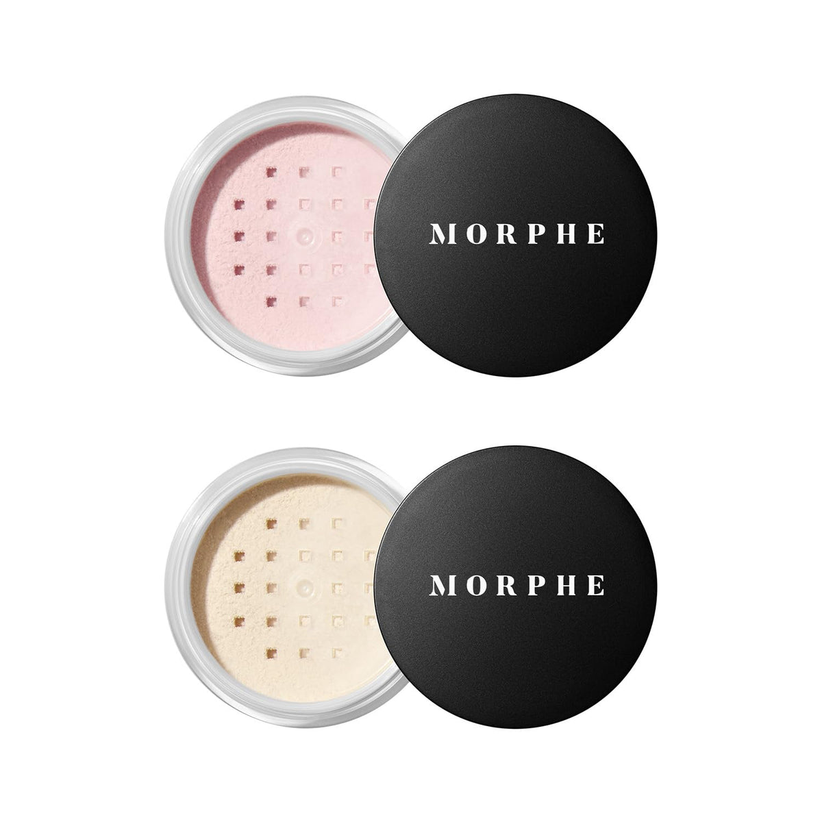 MORPHE Totally Set Mini packaging showcases talc-free formula for a lightweight, blur finish.