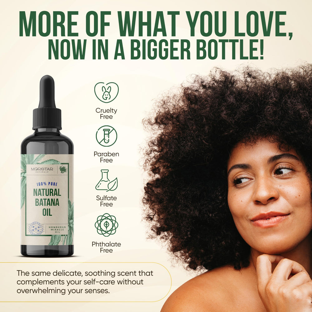 Morstar Batana Oil on hair shine captures smooth hydrated strands.