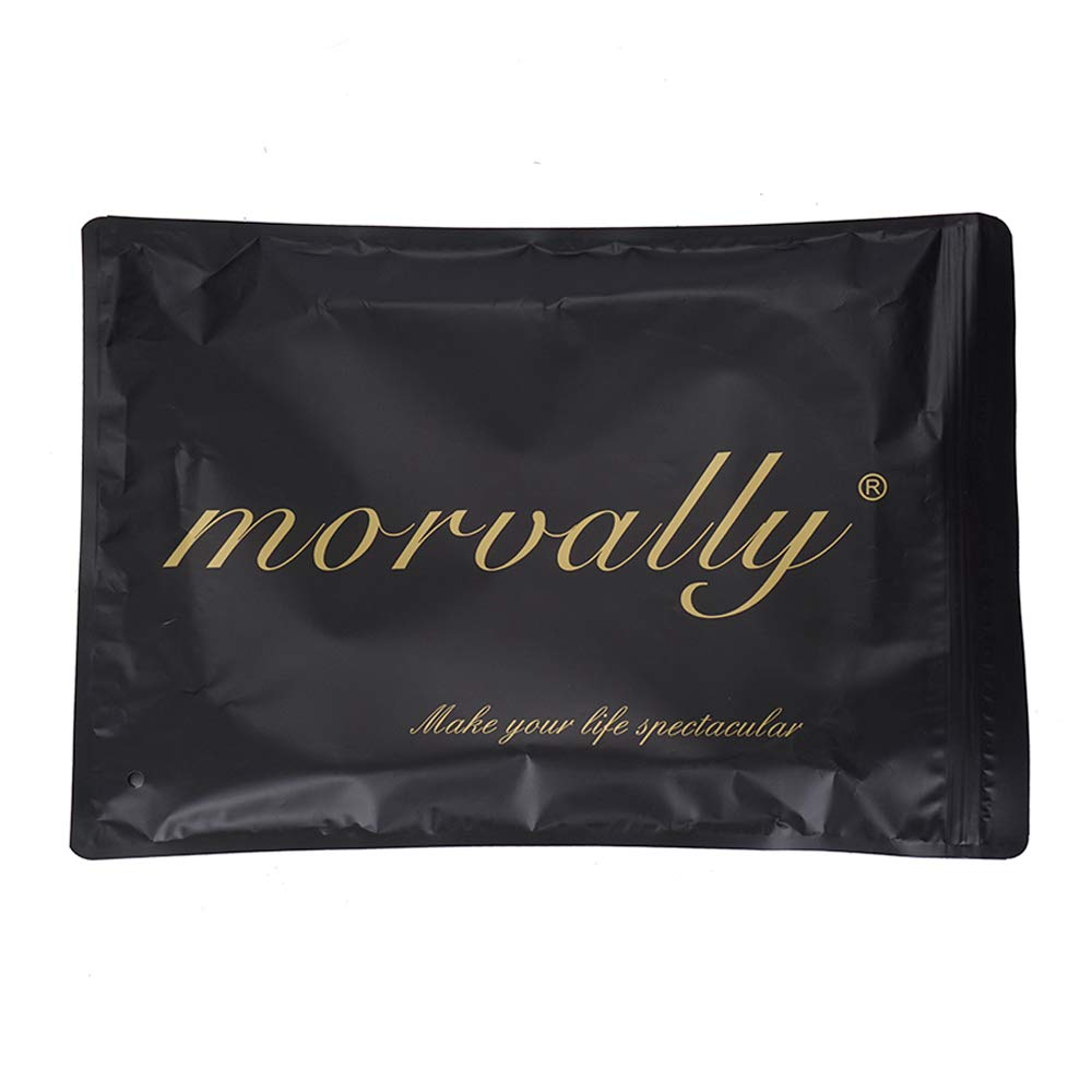 Morvally wig packaging with free cap included for easy setup