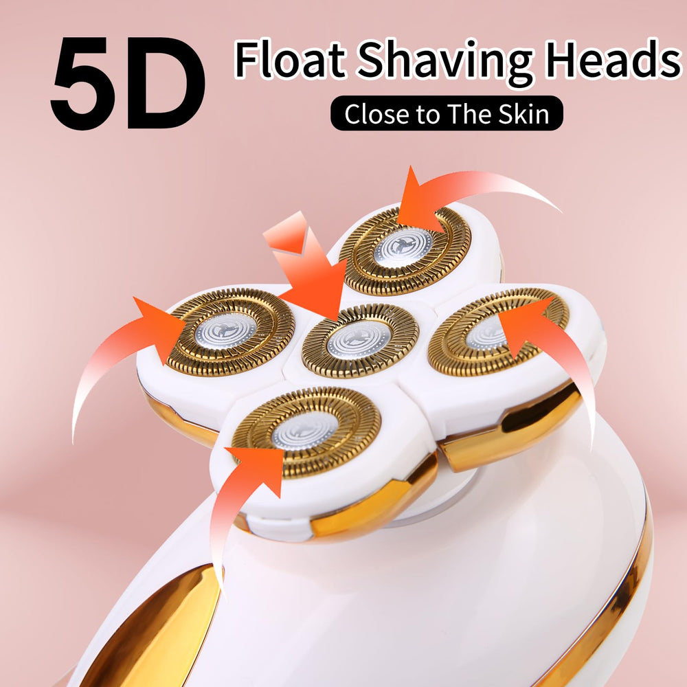 Mosago 5D floating head adapts to curves for comfortable shaving.