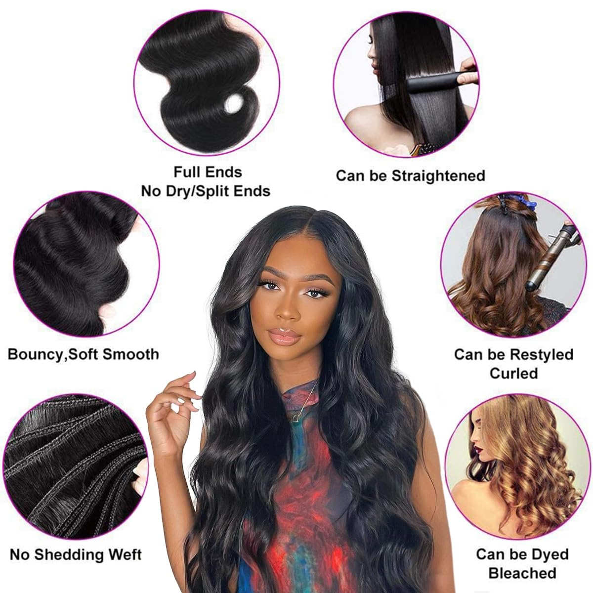 Mosari hair bundles weigh 100g for accurate sewing and fullness.