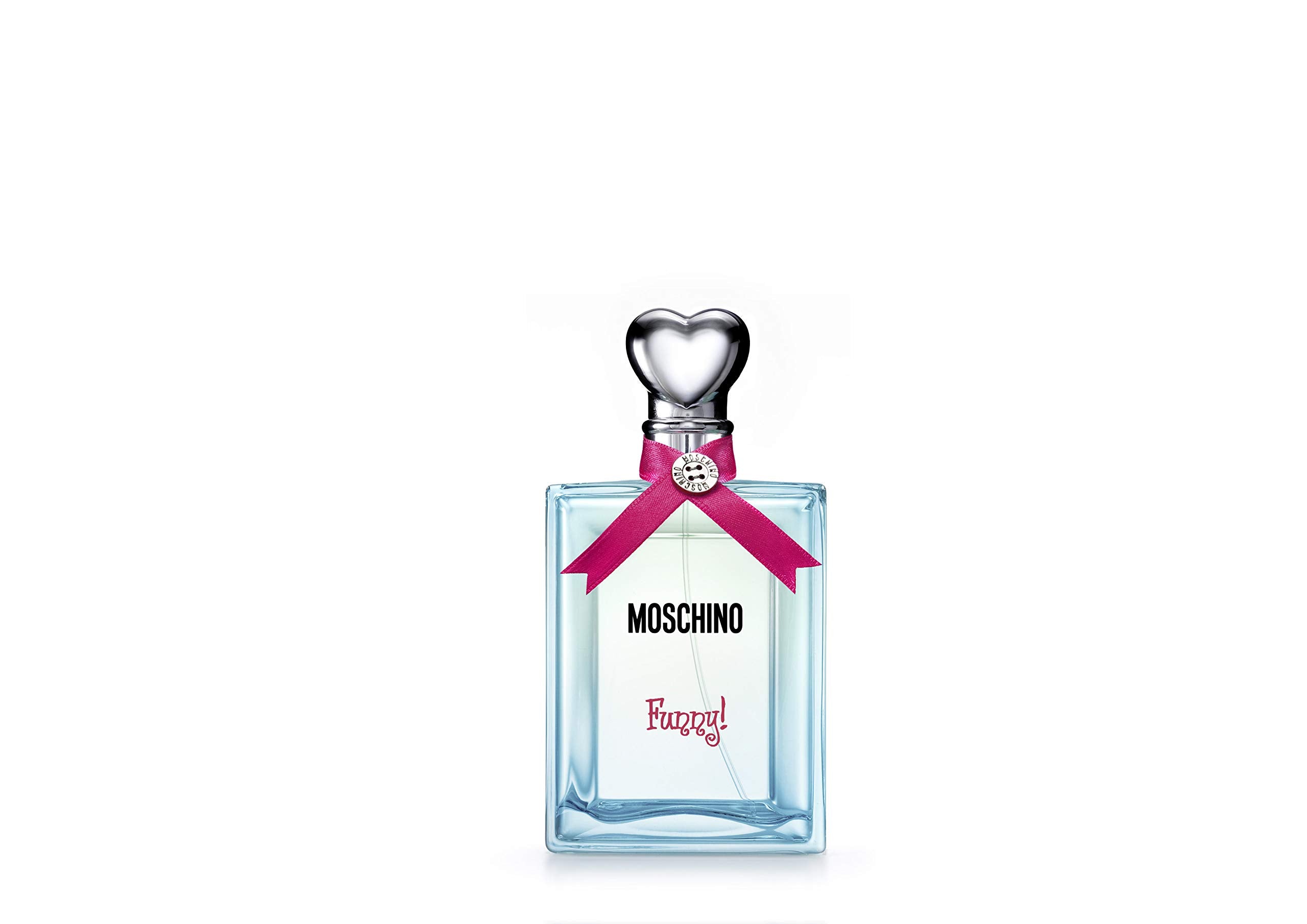 Moschino Funny! bottle cap closeup showing whimsical charm for stylish daytime use.