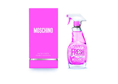 Moschino Pink Fresh Couture bottle front showcases a lively fragrance for daytime wear