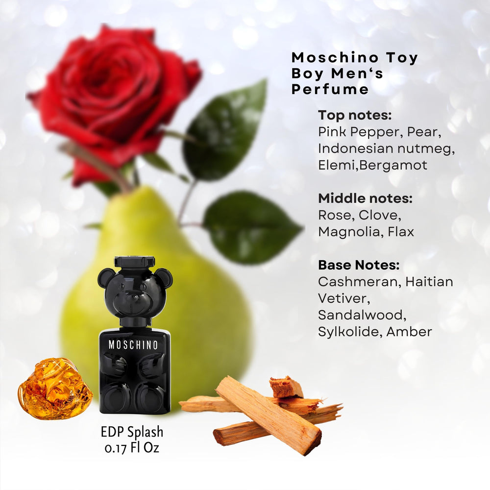 MOSCHINO travel-friendly fragrance trio for bags and on-the-go use.