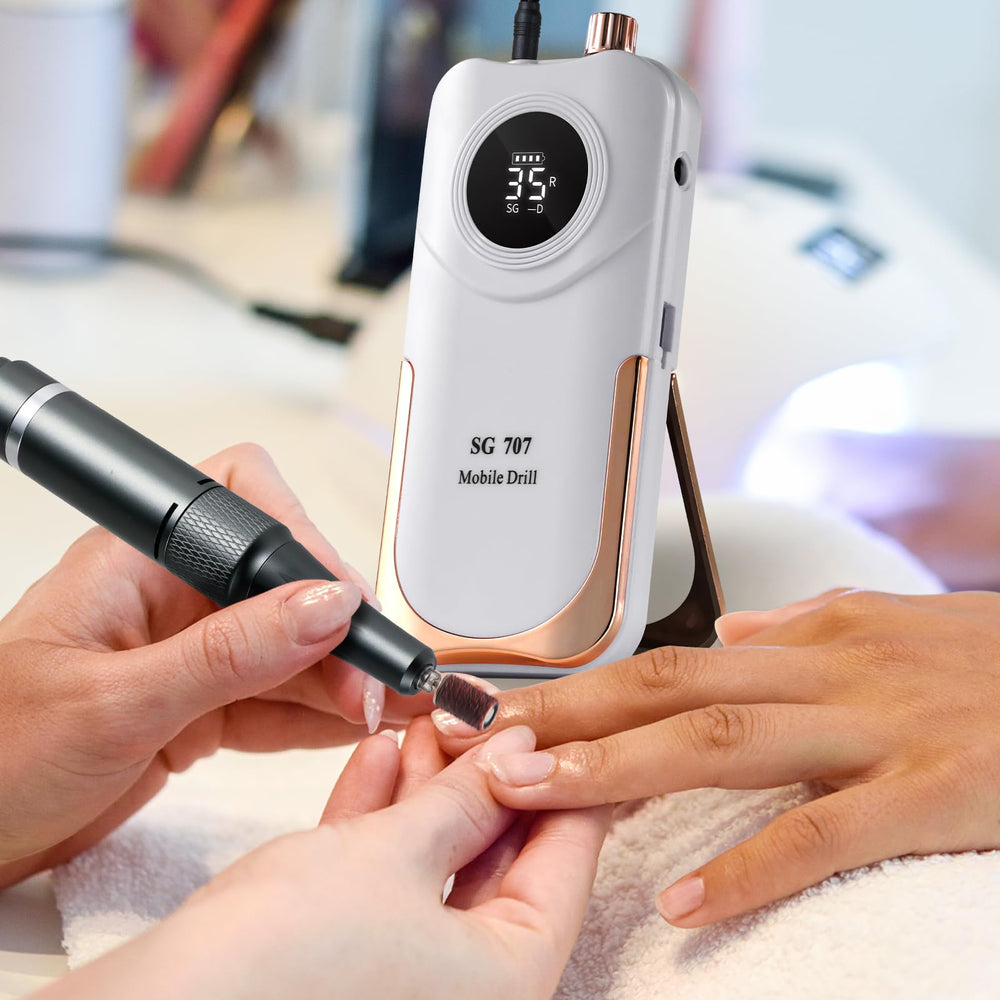 MOSKANY 14-bits kit shows versatile attachments for filing and polishing.
