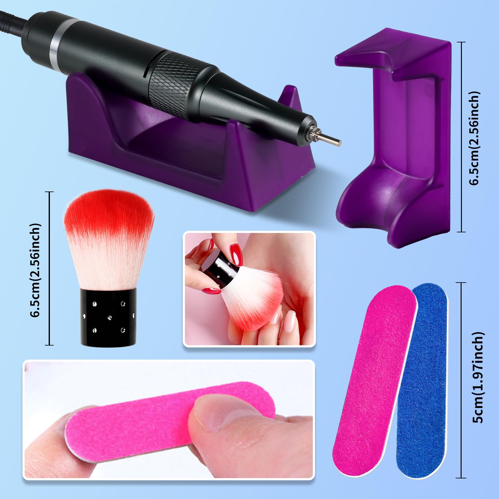 MOSKANY sanding strips in kit support smooth prep and finishing.