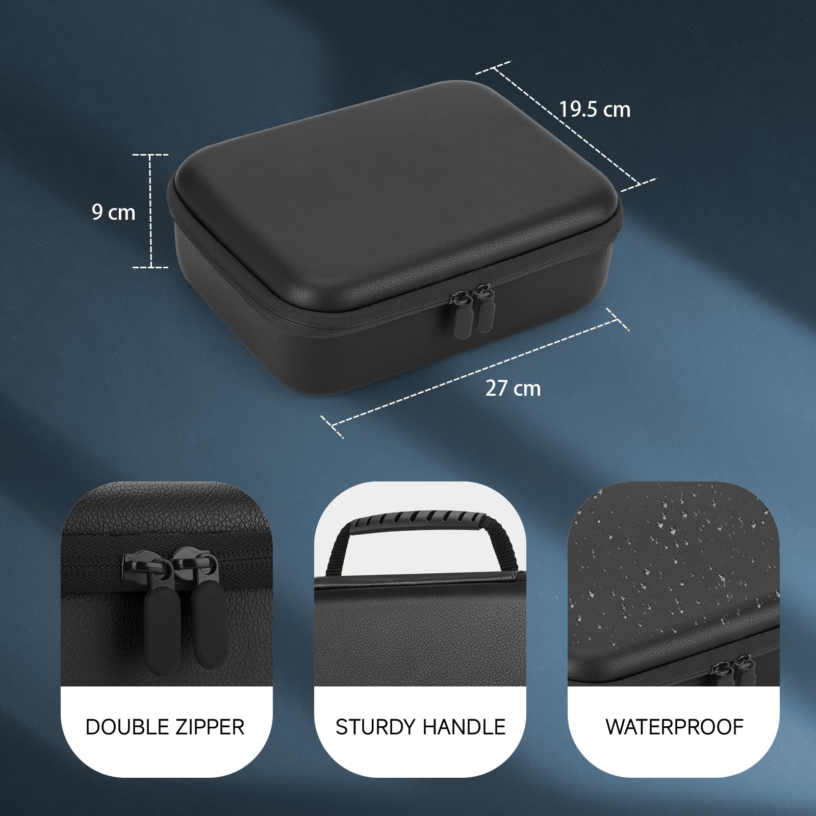 MOSLA hard barber case interior pockets enable organized storage for accessories