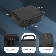 MOSLA hard barber case interior pockets enable organized storage for accessories