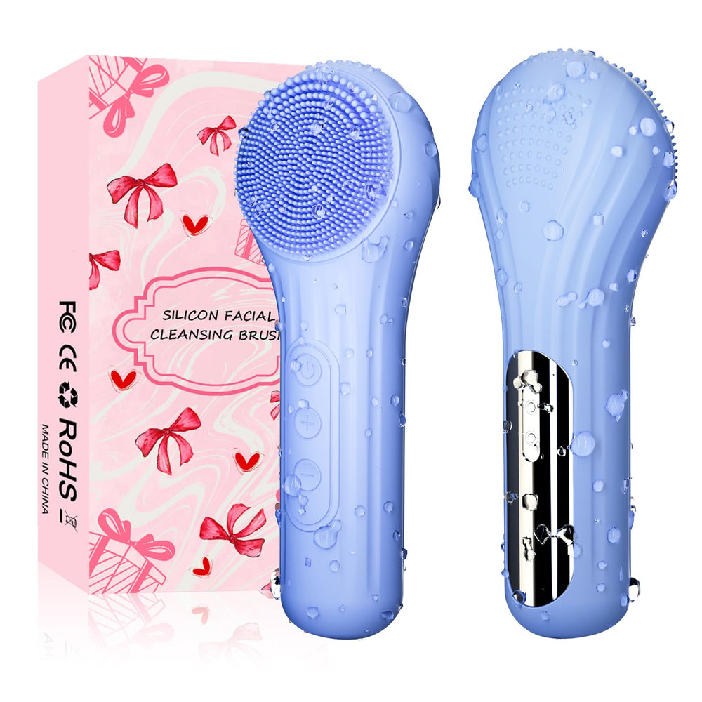 Mosnami silicone face scrubber closeup shows ultra-soft contacts for gentle cleansing and exfoliation.