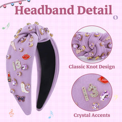 MOSOTECH purple-knotted headband styled for everyday chic