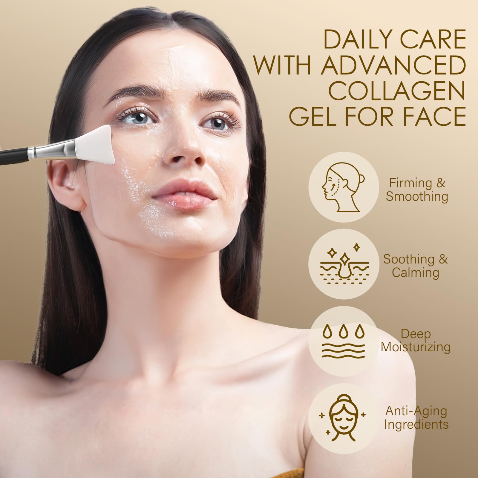 MOSRROU facial device glide with the gel during microcurrent treatment.
