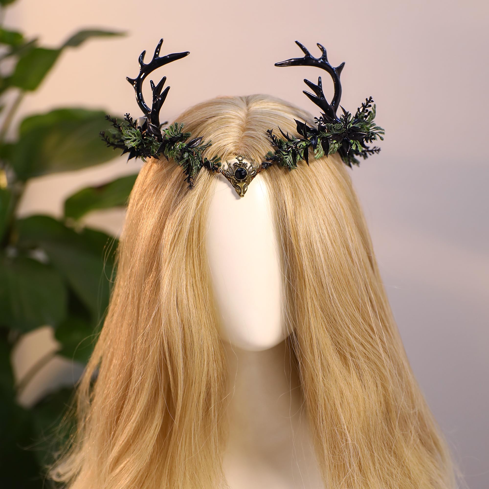 MOSTORY Light Up Elf Crown adjustable ribbon back ensures comfortable fit for various head sizes.