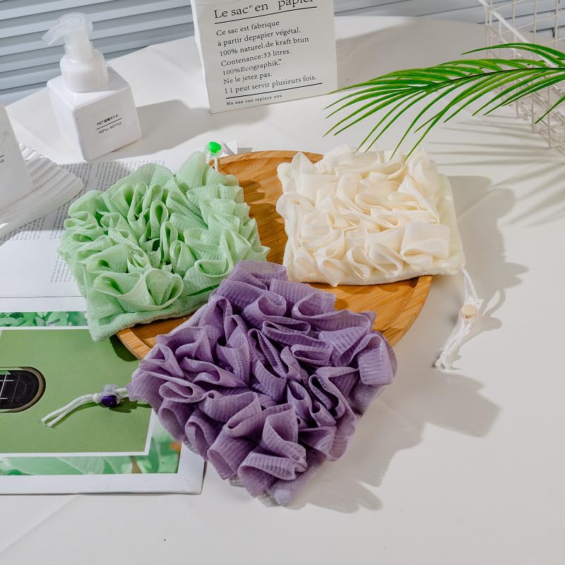 MOSYFEIBI color-variants-shower-sponges showcase six color options for bathroom styling.