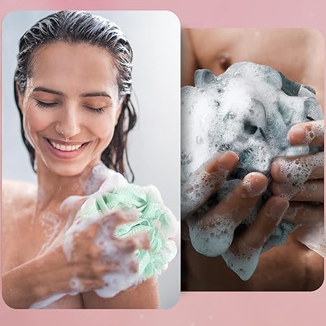 MOSYFEIBI soft-loofah-washcloth demonstrates gentle cleansing and skin smoothing.