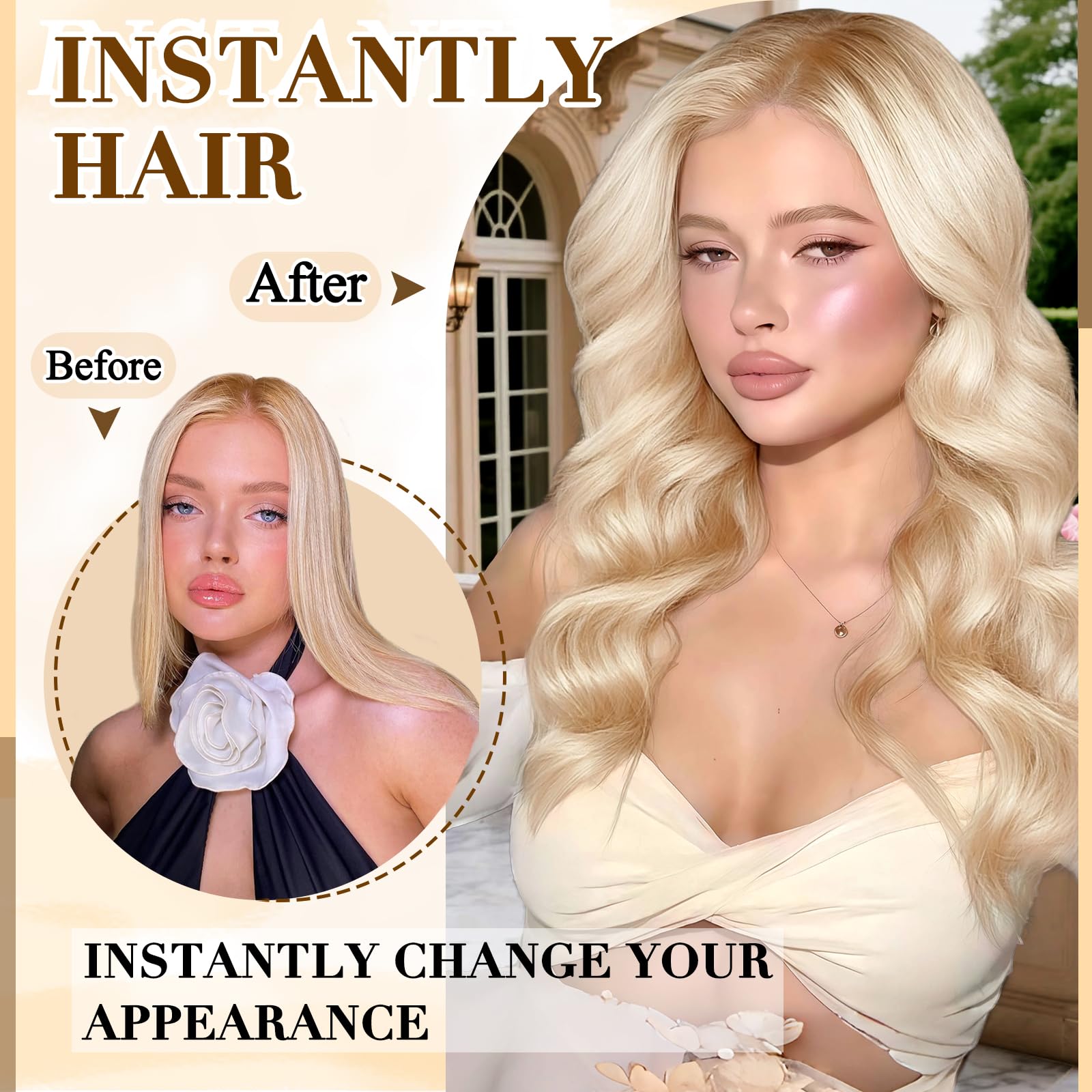MOTFIN clip-in extensions in 14-24 inch length options