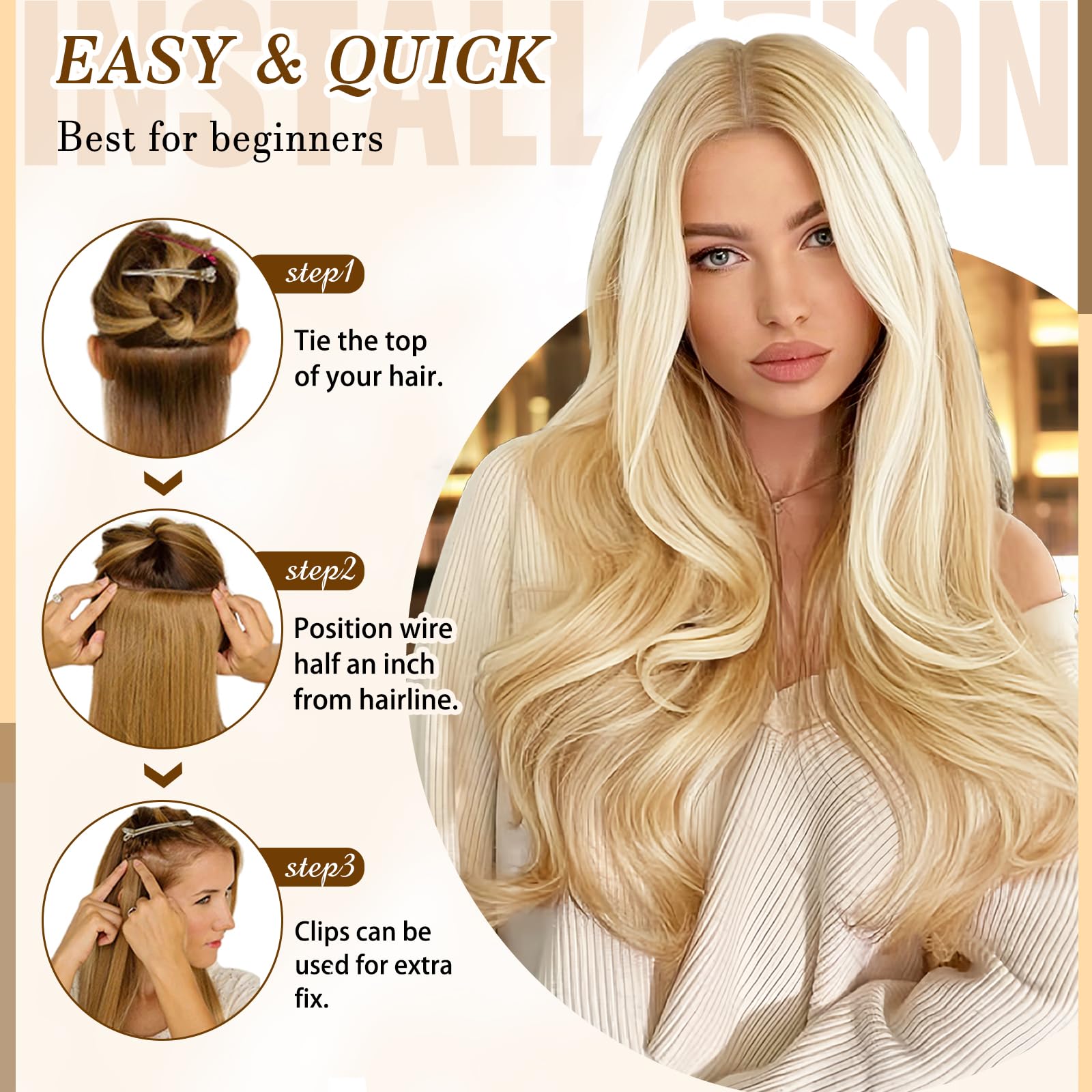 MOTFIN full-head look using 2-3 packs for extra volume