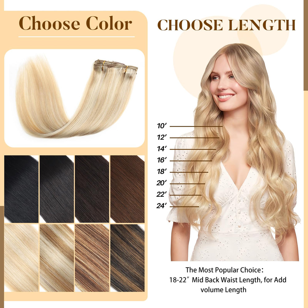 MOTFIN soft, shiny Remy hair clip-ins for everyday wear