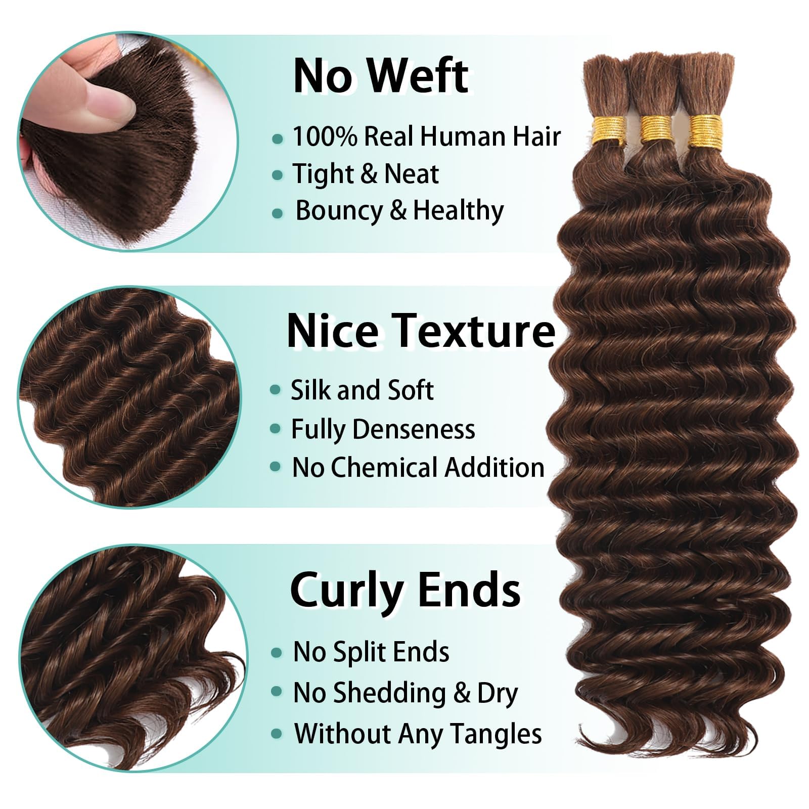 Three MOTFIN bundles per pack enabling fuller knotless or crochet braids