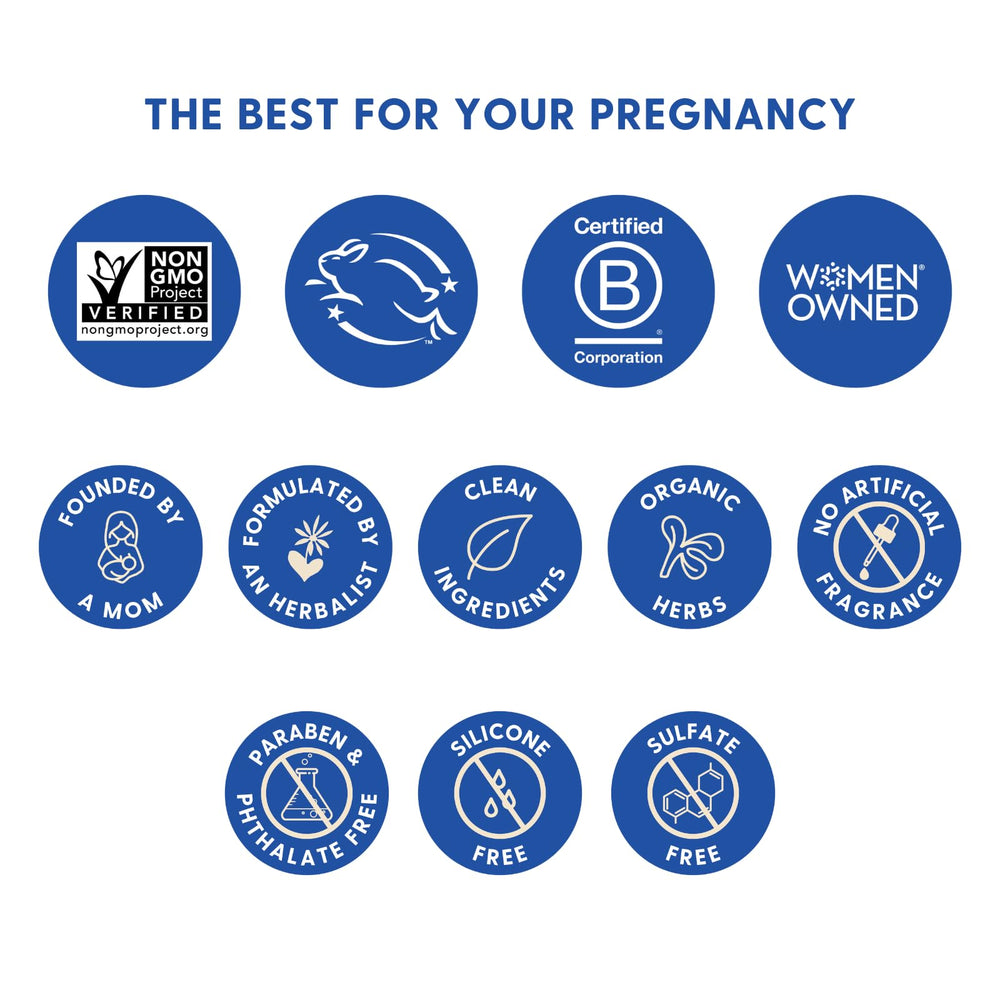 Cruelty-free certification for Motherlove Pregnant Belly Oil with Leaping Bunny logo