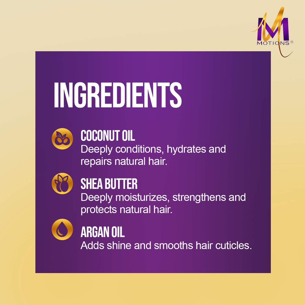 Motions Active Moisture Lavish Shampoo on soft hair after wash shows easy detangling.