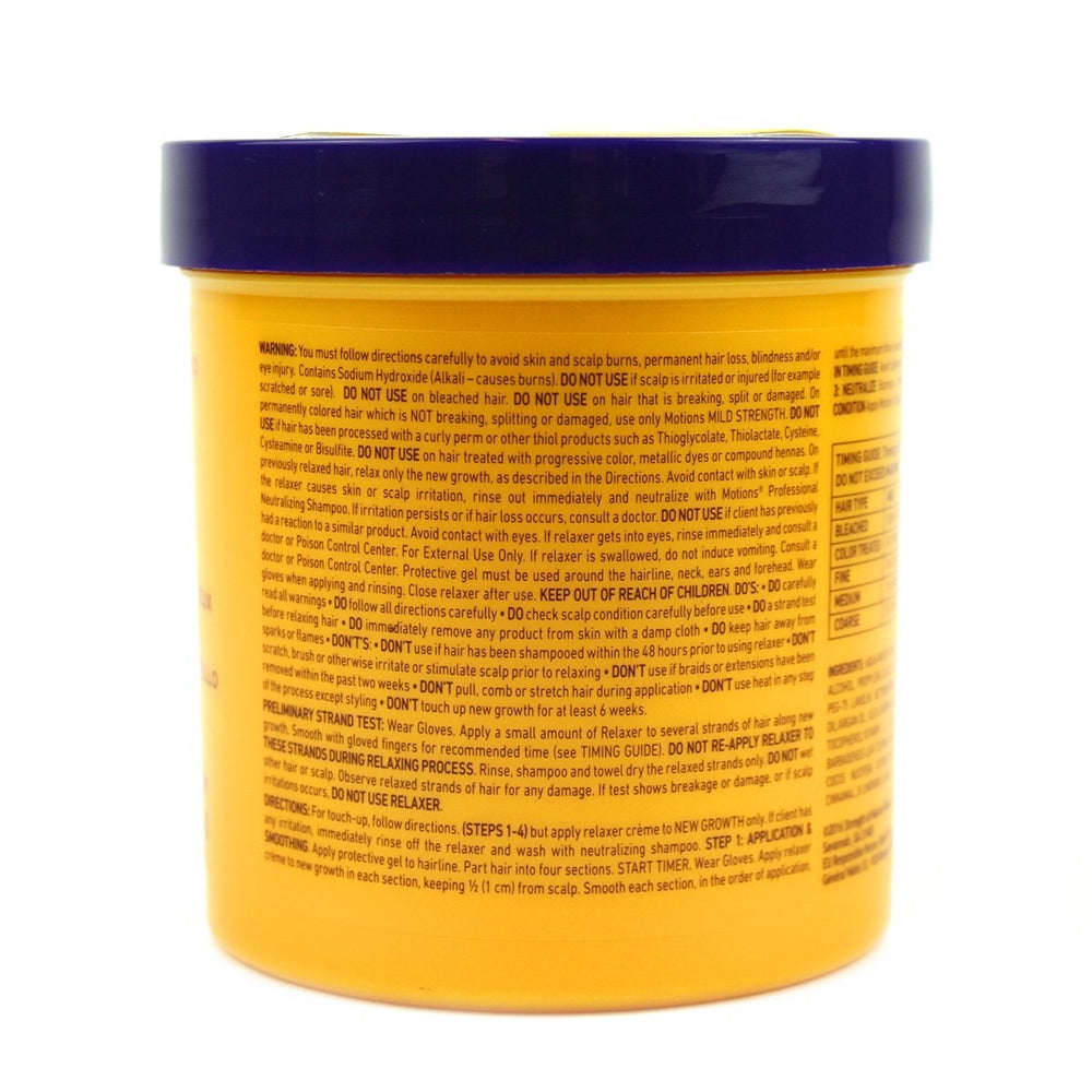 Motions MO33815 classic lye relaxer application gloves illustrate safe handling during application