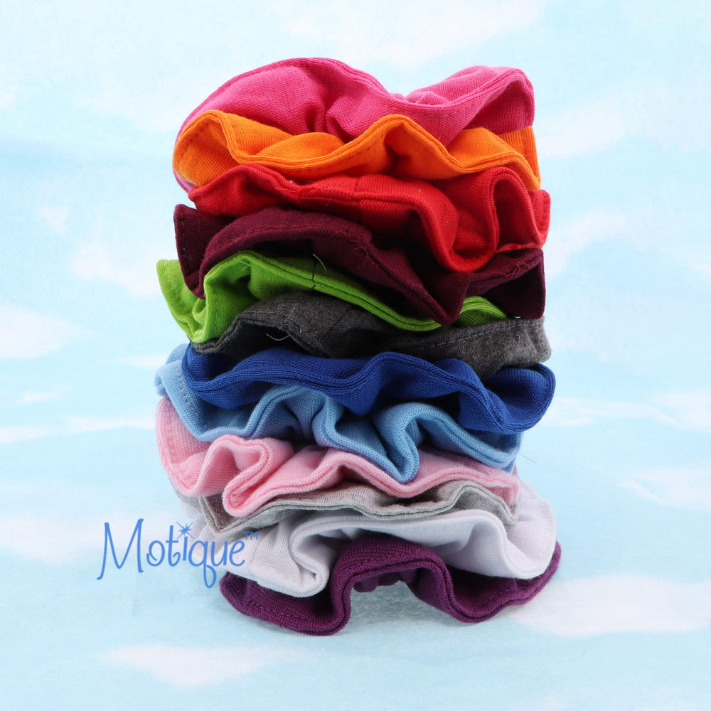 Motique Accessories gift-ready scrunchies pack emphasizes stocking stuffer appeal
