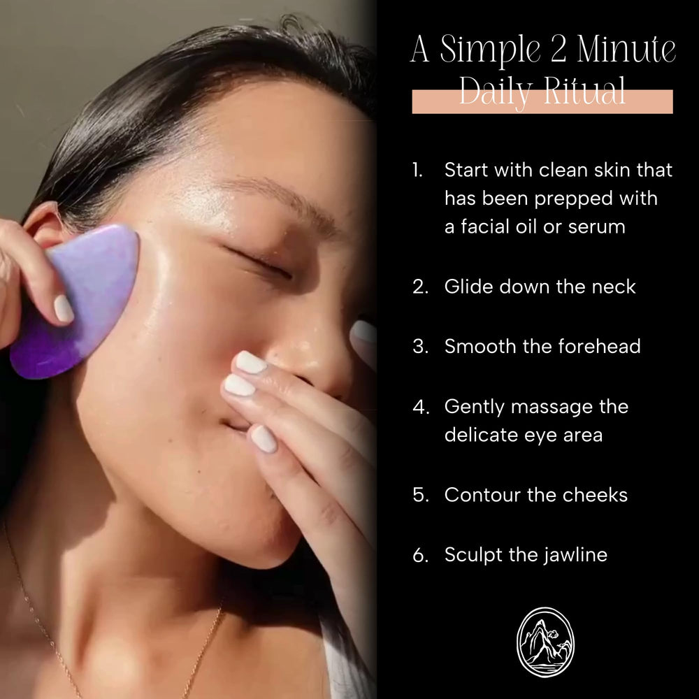 Mount Lai Amethyst Gua Sha cooling effect during use