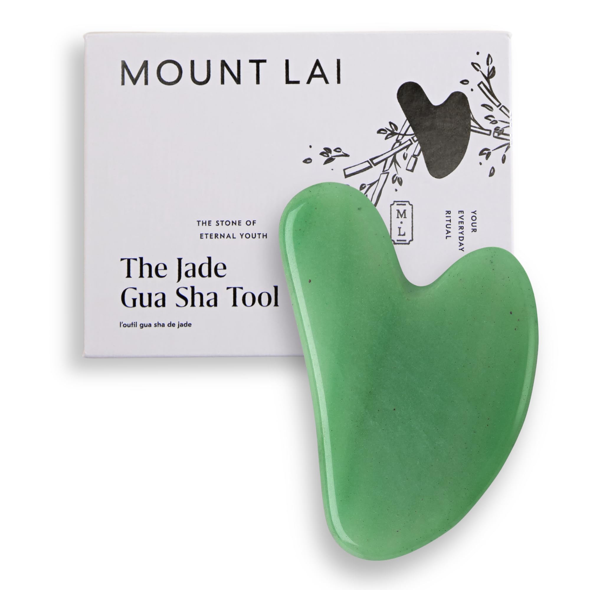 Mount Lai Jade Gua Sha Facial Tool 100 Genuine Jade For Lymphatic D Mount Lai Jade Gua Sha Facial Tool 100 Genuine Jade For Lymphatic D