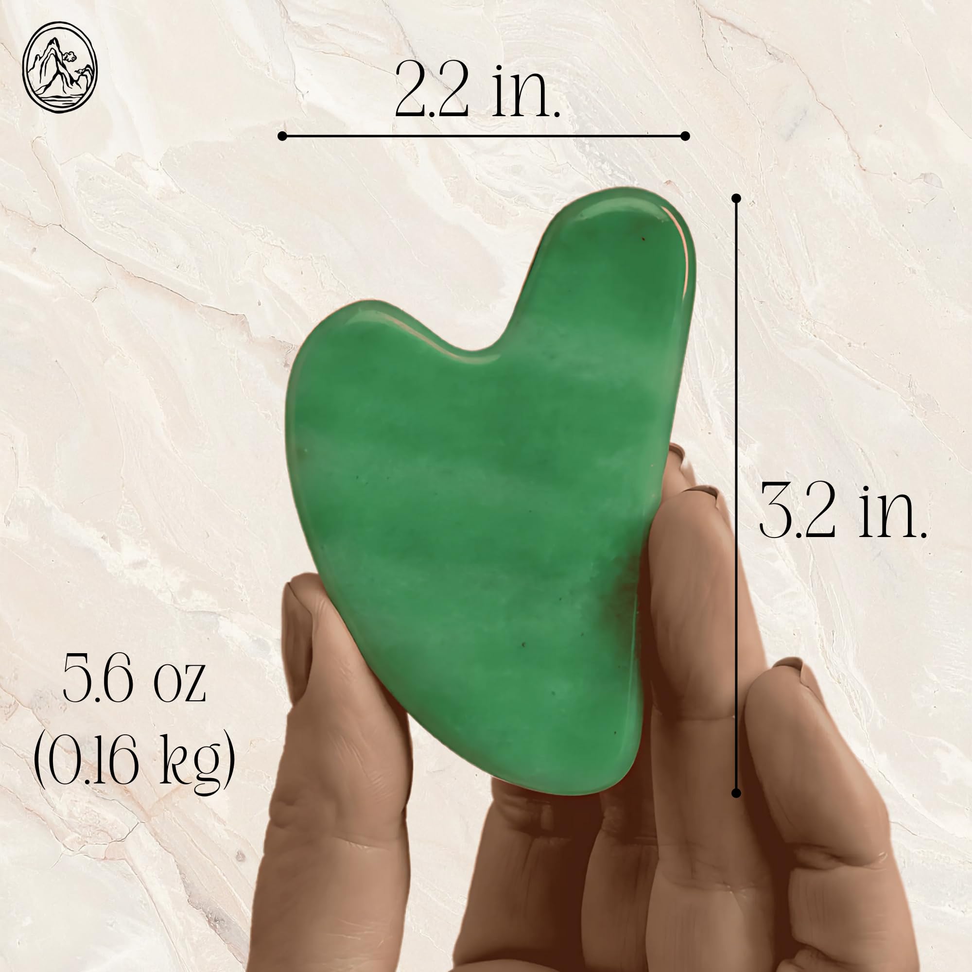 Mount Lai jade gua sha cooling surface for spa-like skin care.