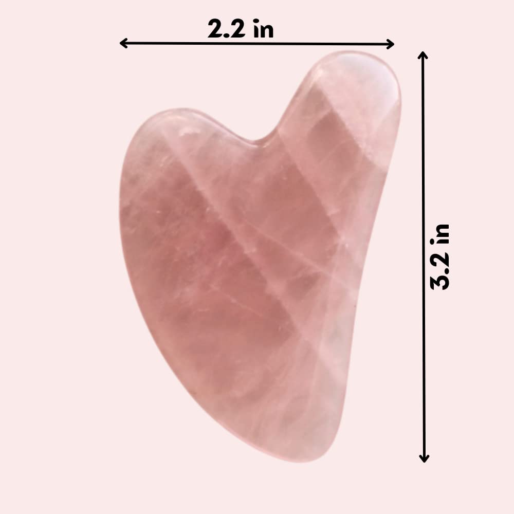 Mount Lai rose quartz gua sha stone texture highlighting authentic material and soothing touch