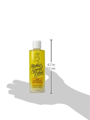Mountain Ocean Mother's Special Blend bottle in use after shower for daily moisture