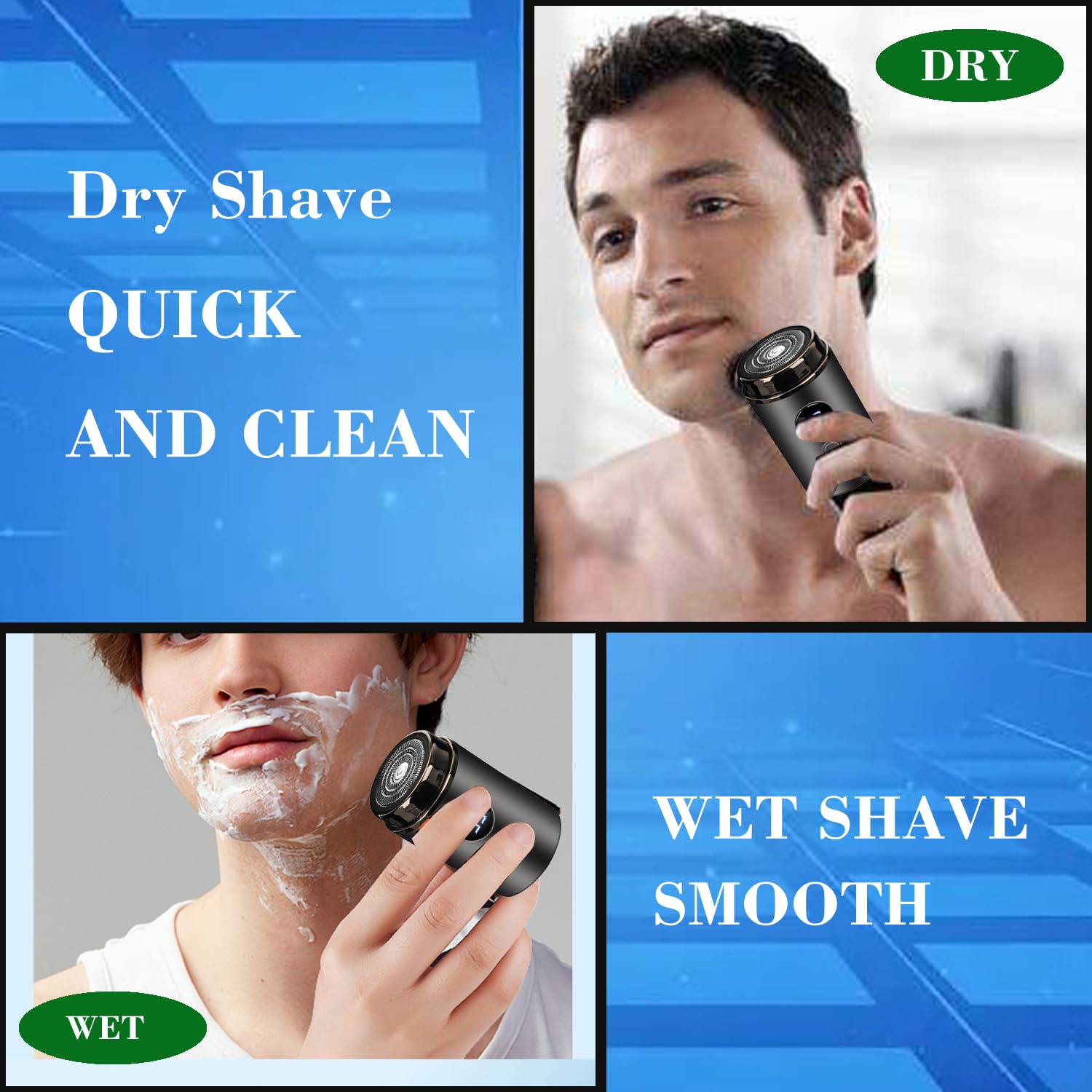 MOVELOVE mini shaver IPX7 waterproof design in shower-ready pose