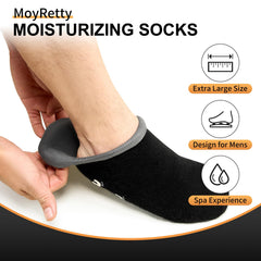 MoyRetty aloe-infused socks closeup highlighting gel hydration for nourished feet
