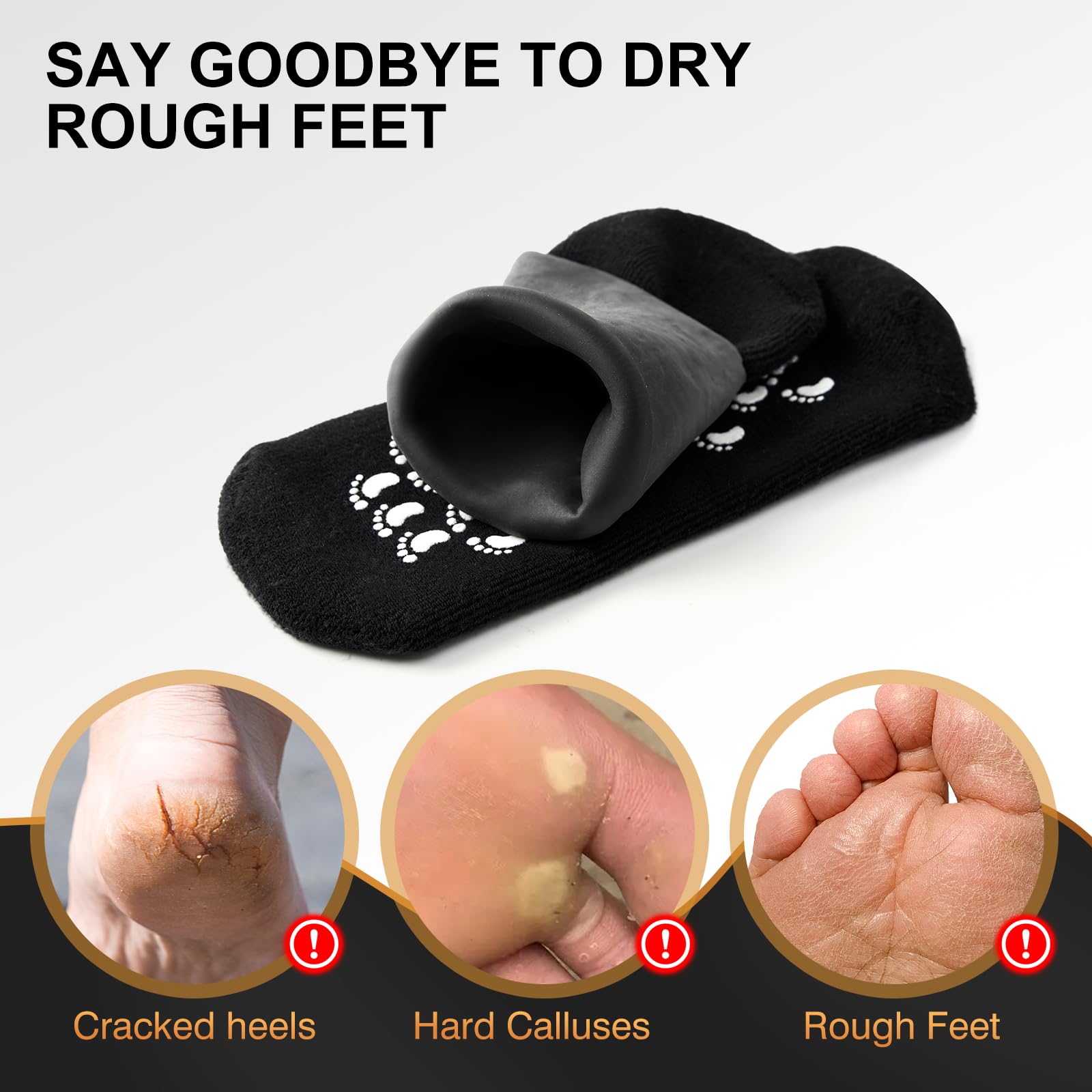 MoyRetty black-silicone-socks showcases sleek design for everyday wear
