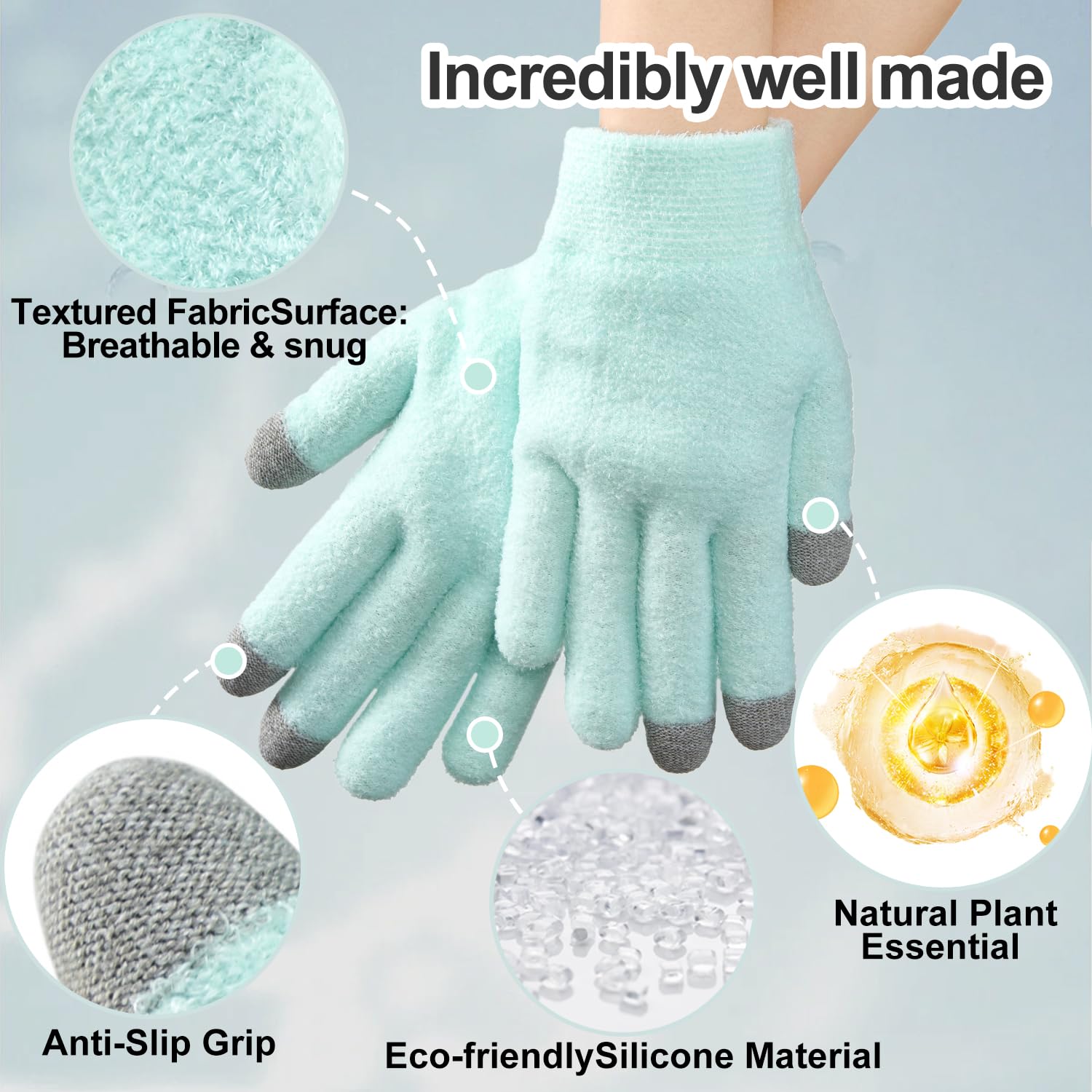 MoyRetty breathable velour fabric prevents overheating during wear.