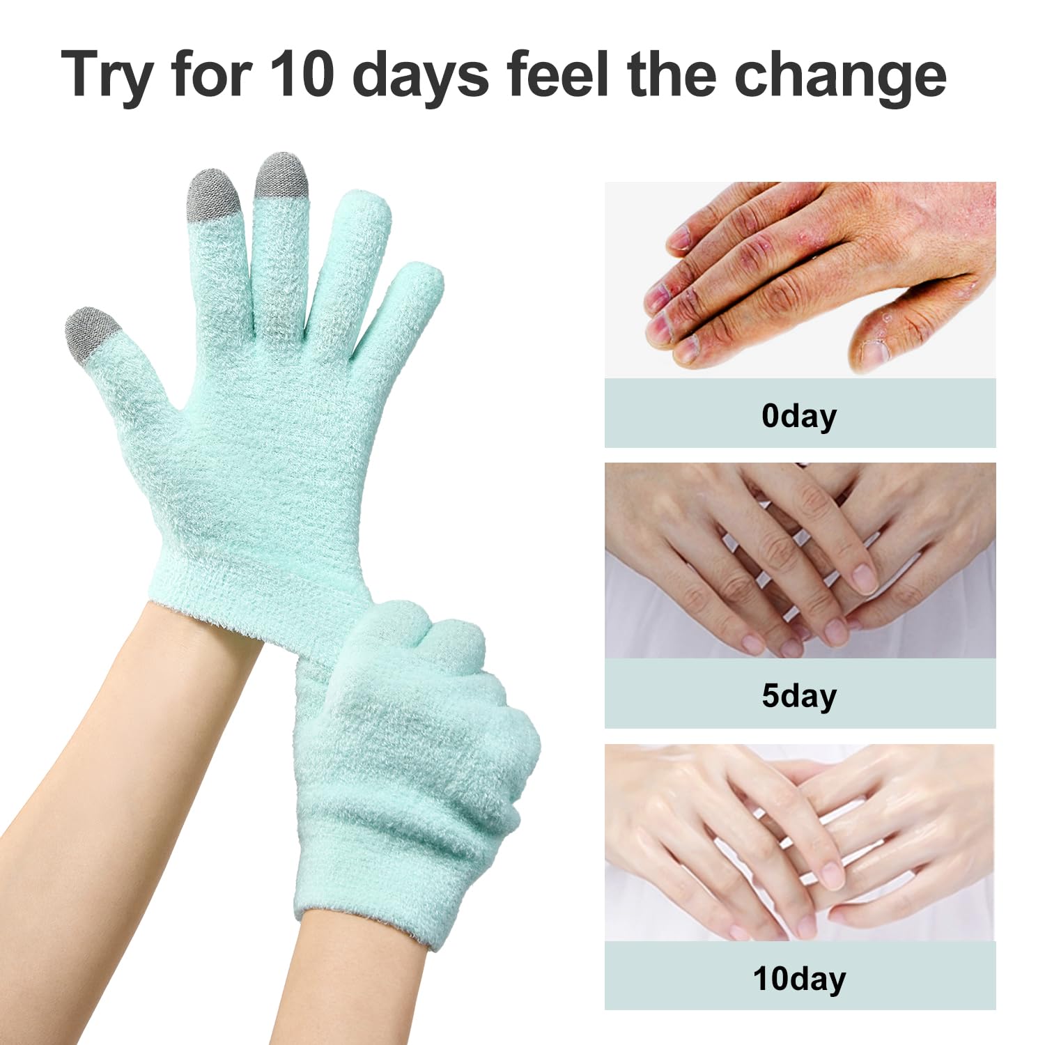MoyRetty gloves infused with vitamin E and jojoba oil for hydration.