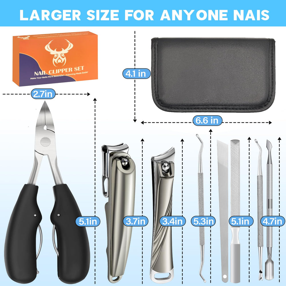 MPKDZNE 8-in-1 nail clipper set in its neat packaging