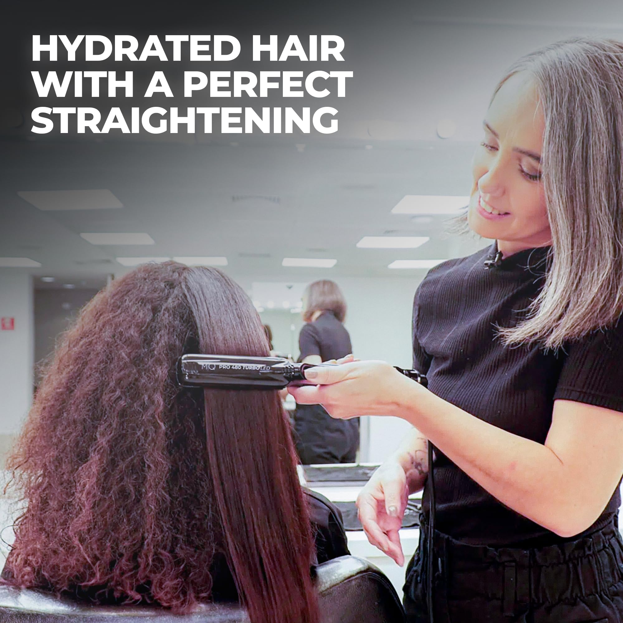 MQ Hair professional use in a salon session for efficient service.