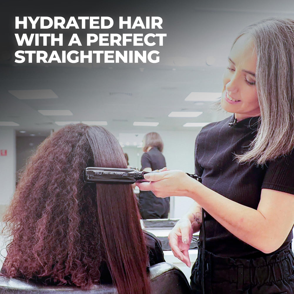 MQ Hair professional use in a salon session for efficient service.