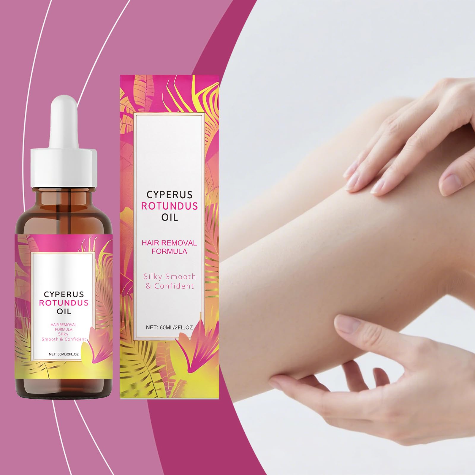 MQN skin-smooth use case on arms, legs, bikini areas.