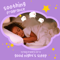 Mr. Bubble Calm & Sleep setup for bedtime routine with purple foam