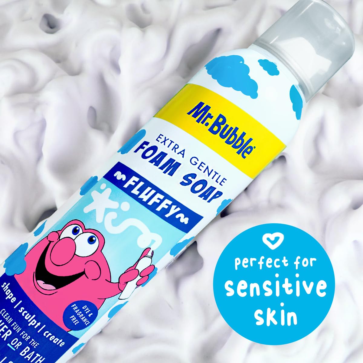 Mr. Bubble six-pack foam soap provides lasting value for busy households.